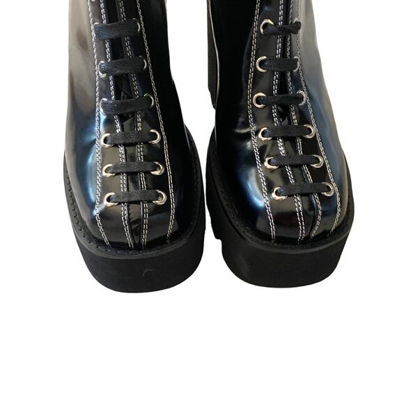 Jeffrey Campbell Viking Platform Boot Black New 10 - Picture 6 of 12